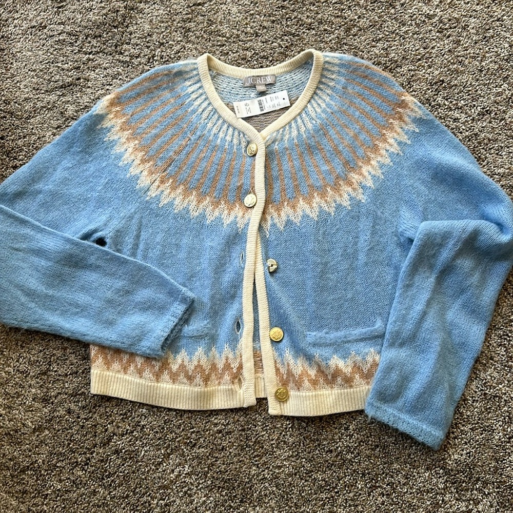 JCREW Icelandic cardigan sweater